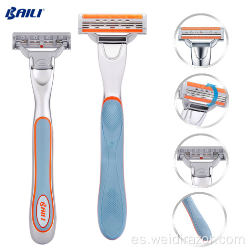 Maquinilla de afeitar para hombre de marca privada Guangzhou baili razor